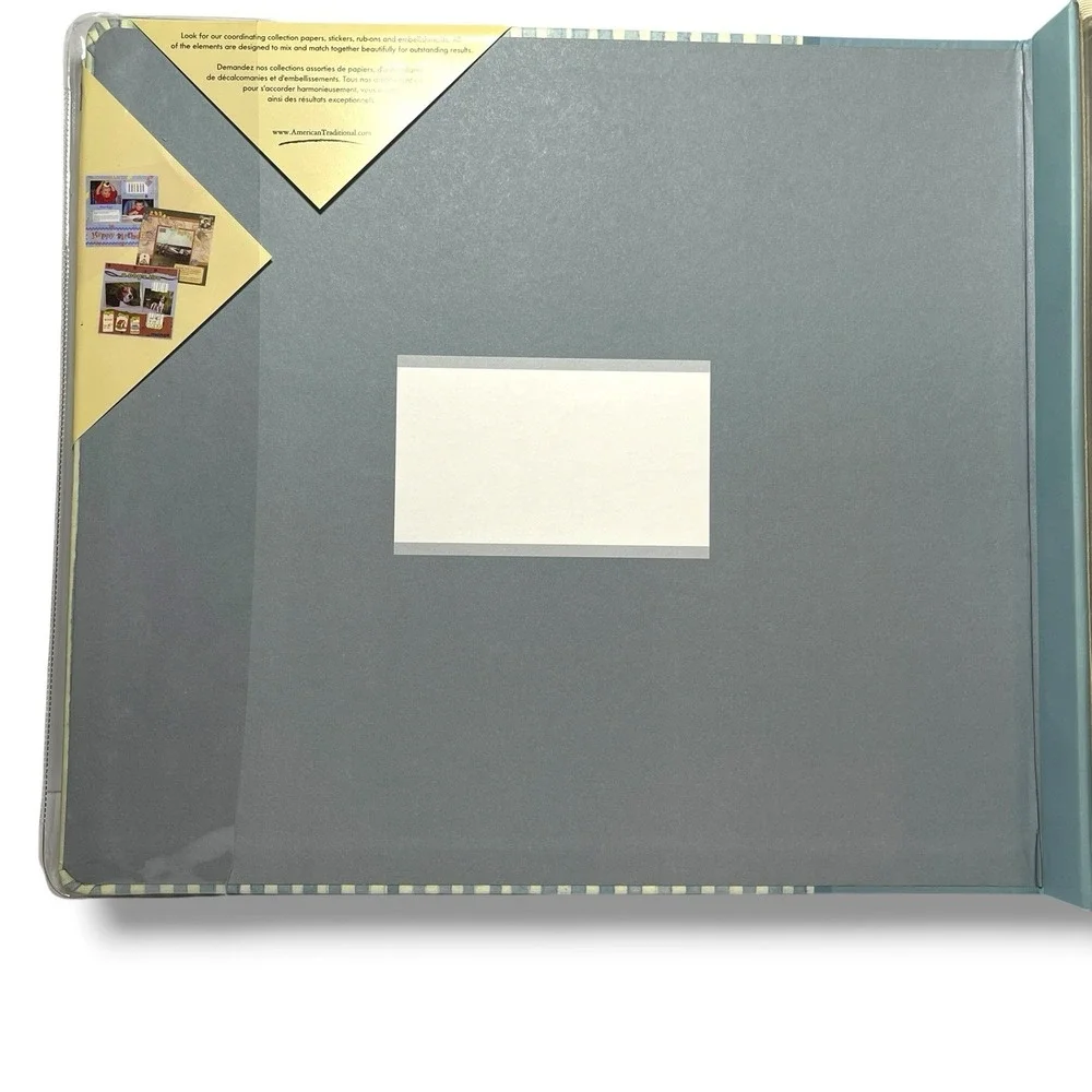 Scrapbook Plus American Traditional Designs Seashore Pastels 12x12 Album New VTG